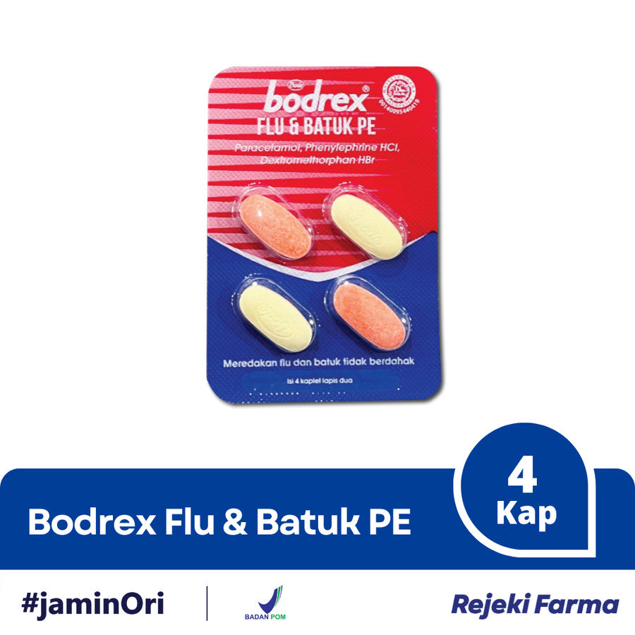 Bodrex Flu dan & Batuk PE - 1 strip isi 4 Tablet