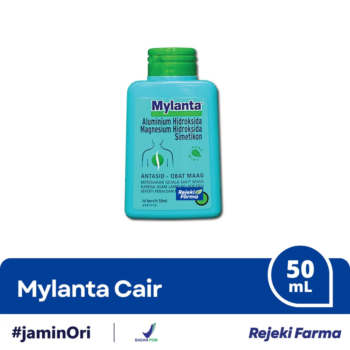 Mylanta Antasid Liquid Rasa Mint - 50mL
