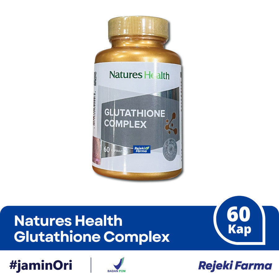 Natures Health Glutathione Complex - 60 kapsul Apotek Rejeki Farma Natures Health Glutathione Complex - 60 kapsul Apotek Rejeki Farma