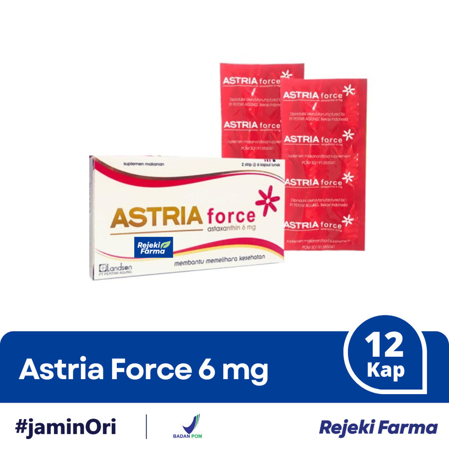 Astria Force 6 mg - 1 Box isi 12 Kapsul