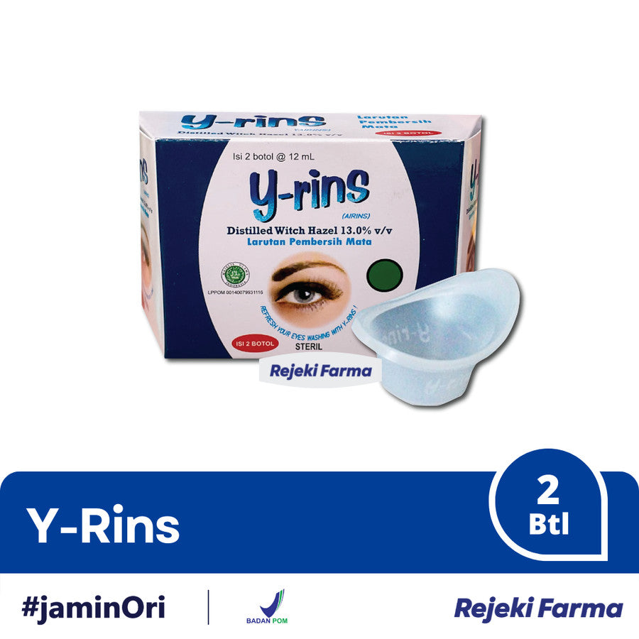 Y-Rins (AIRINS) - 1 Box Isi 2 Botol @ 12 ML