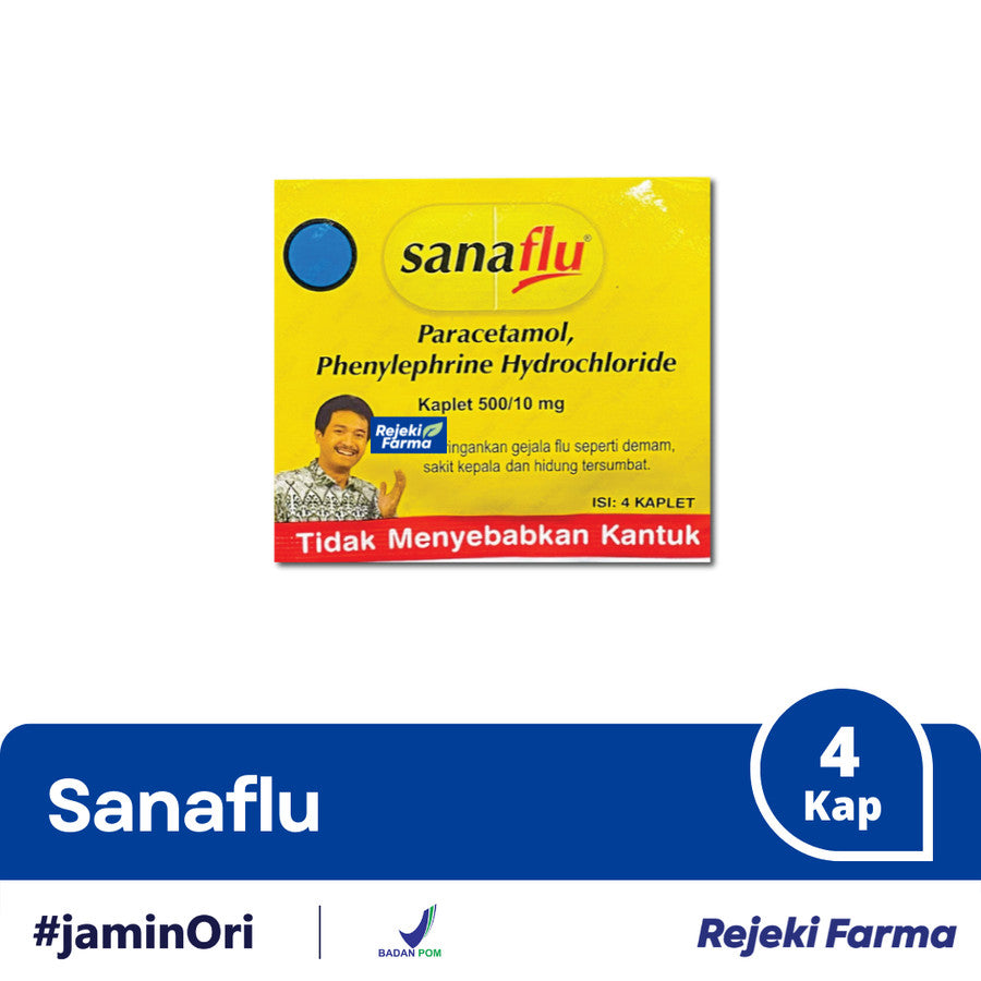 Sanaflu - 1 Strip isi 4 Kaplet