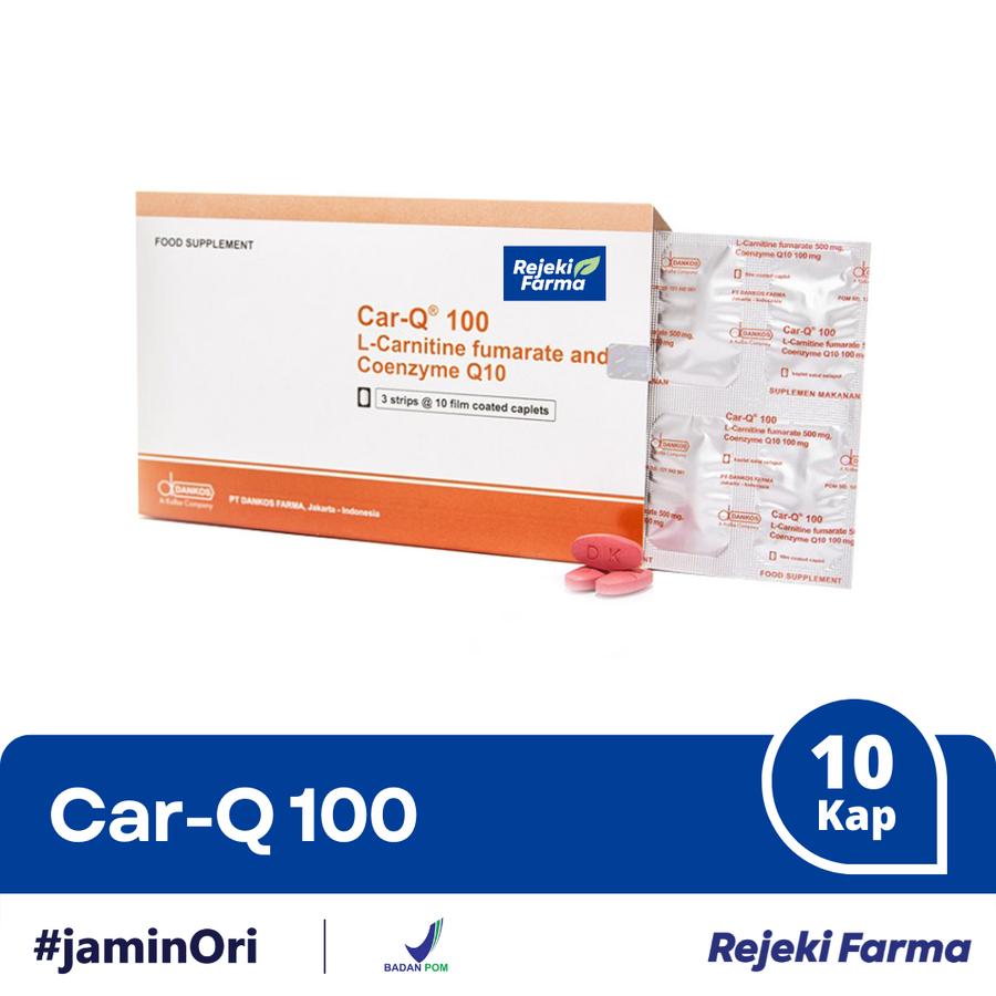 Car-Q 100mg - 1 Strip isi 10 Kaplet Tablet