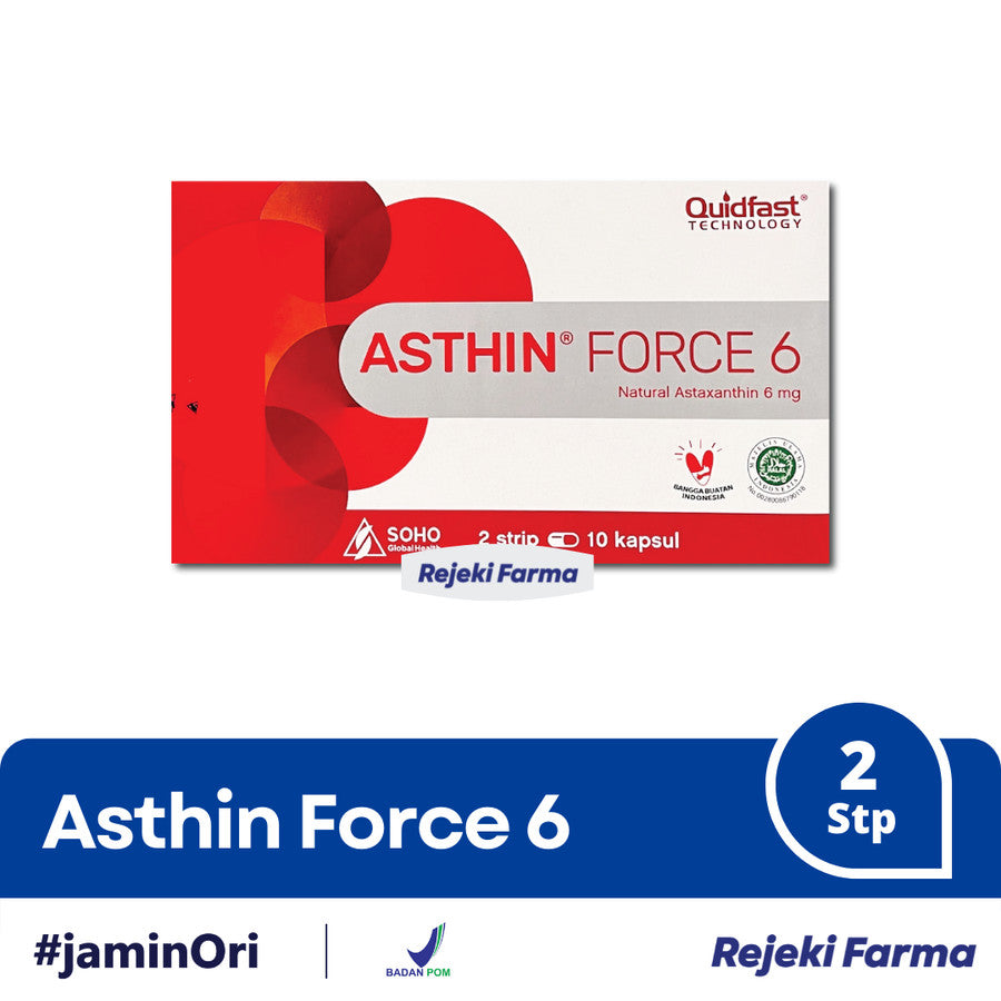 Asthin Force 6 mg - 1 Box isi 2 Strip