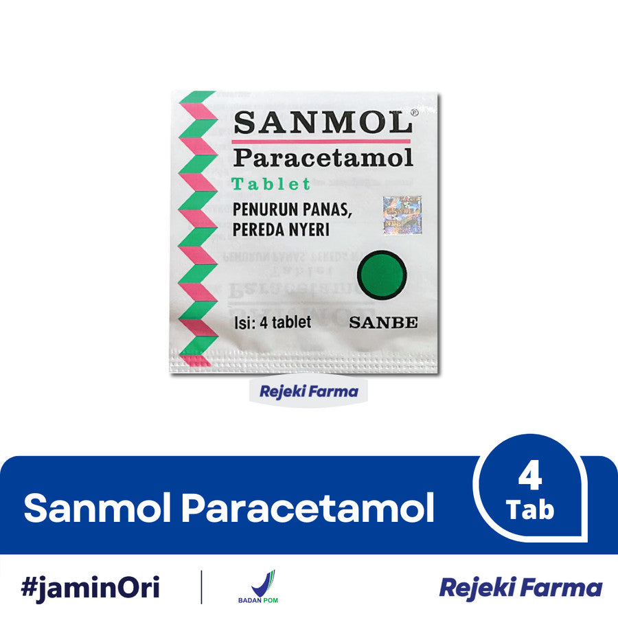 Sanmol 1 strip isi 4 tablet