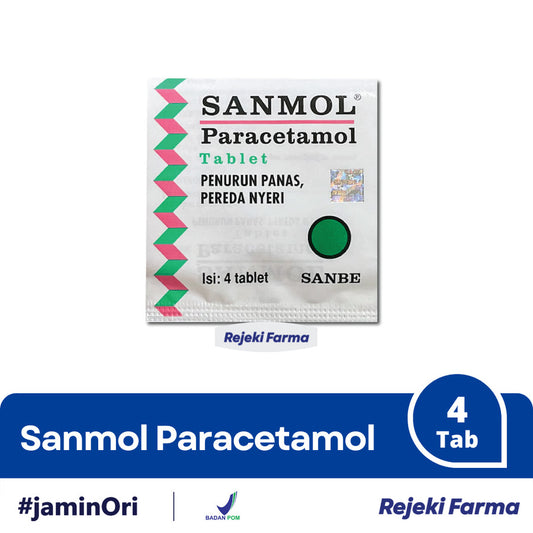 Sanmol 1 strip isi 4 tablet