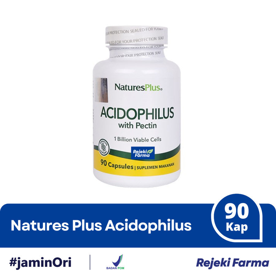 Natures Plus Acidophilus with Pectin - 90 Kapsul