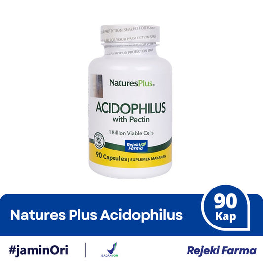 Natures Plus Acidophilus with Pectin - 90 Kapsul