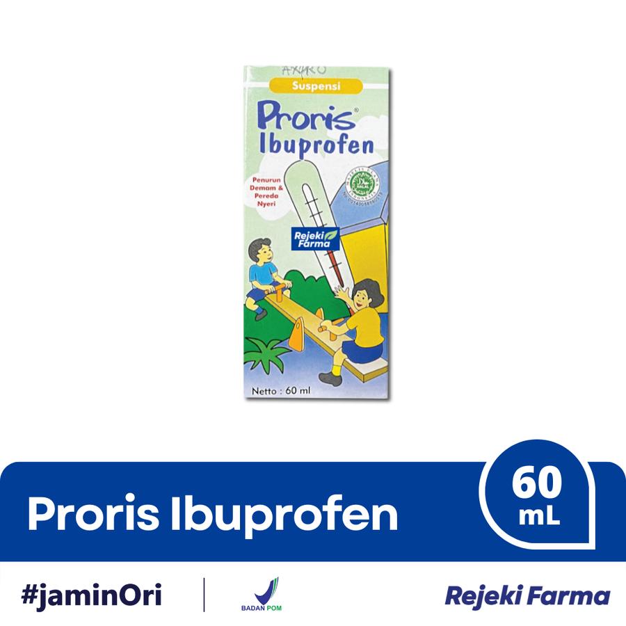Proris Ibuprofen Suspensi Syrup Rasa Jeruk - 60mL