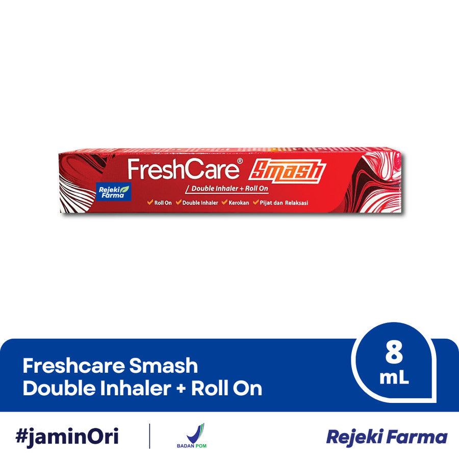 FreshCare Smash Merah Roll On + Double Inhaler 8 mL