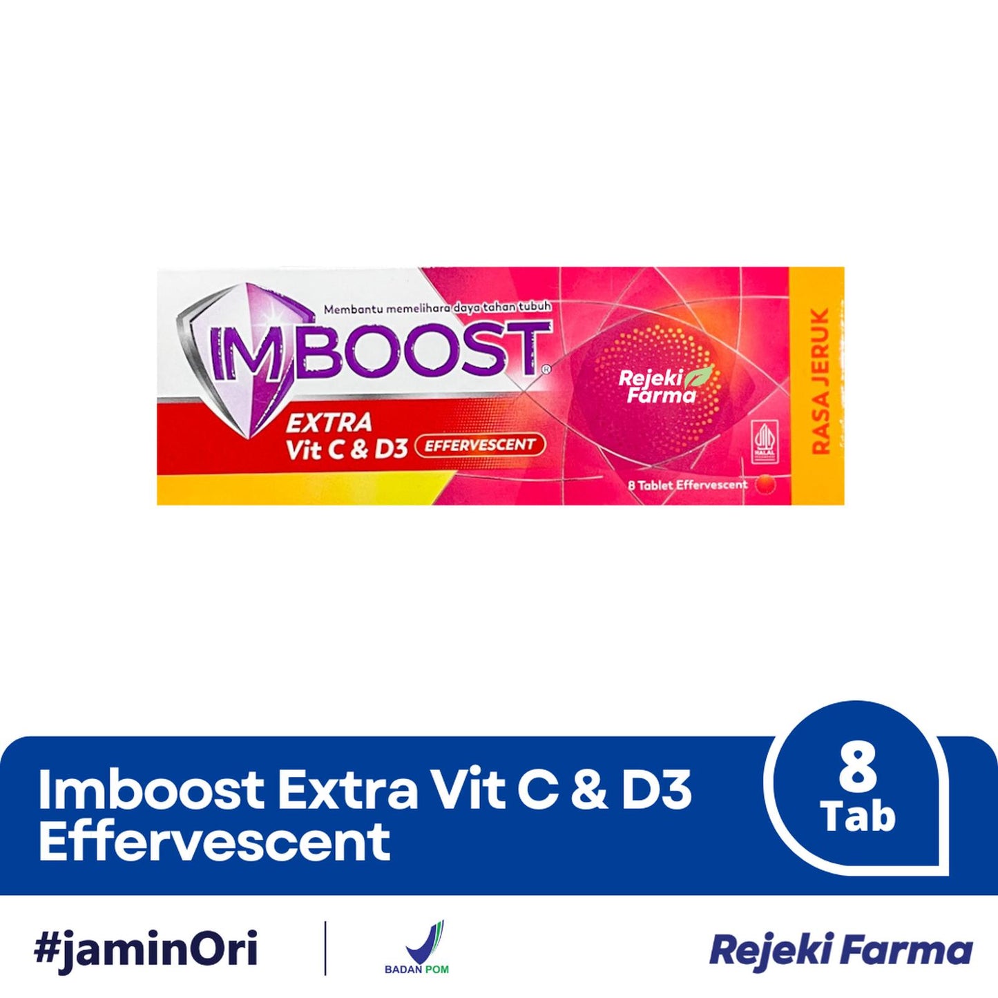 Imboost Extra Vit C & D3 Effervescent - 8 tablet