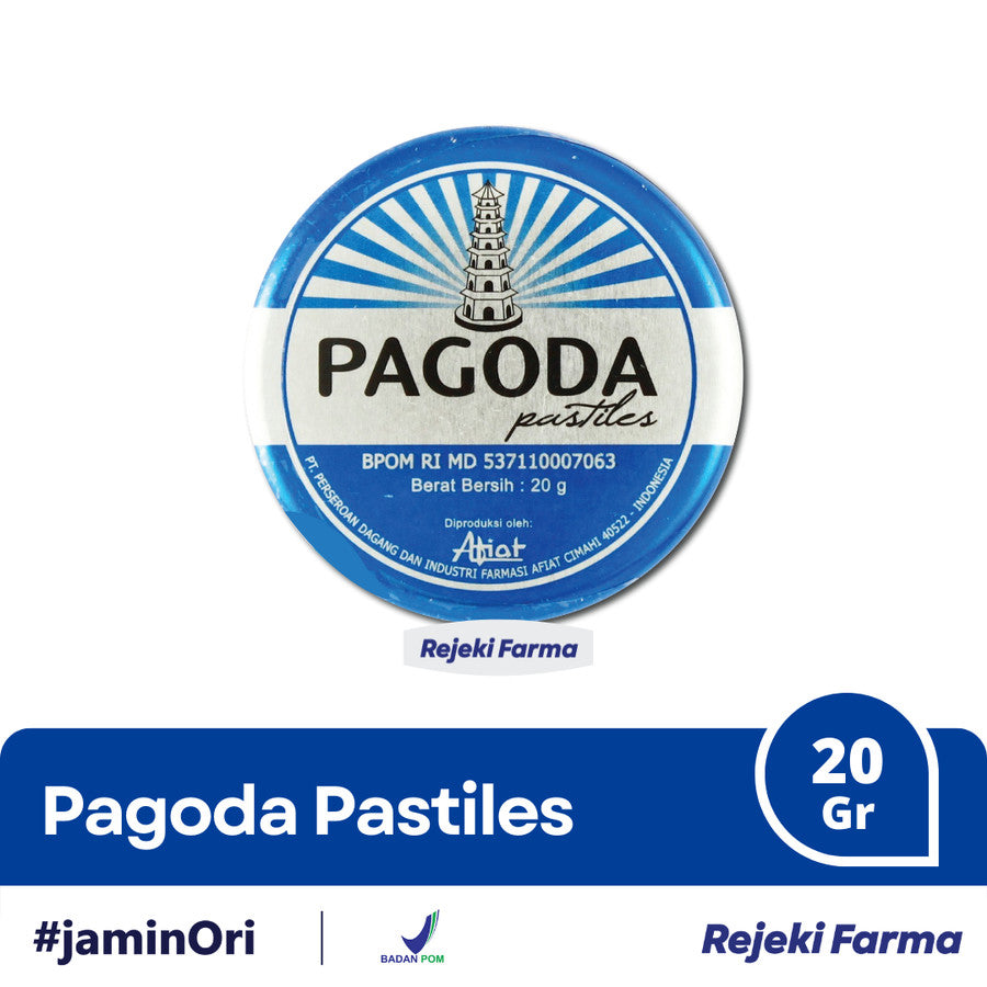 Pagoda Pastiles Rasa Mint - 20 gram