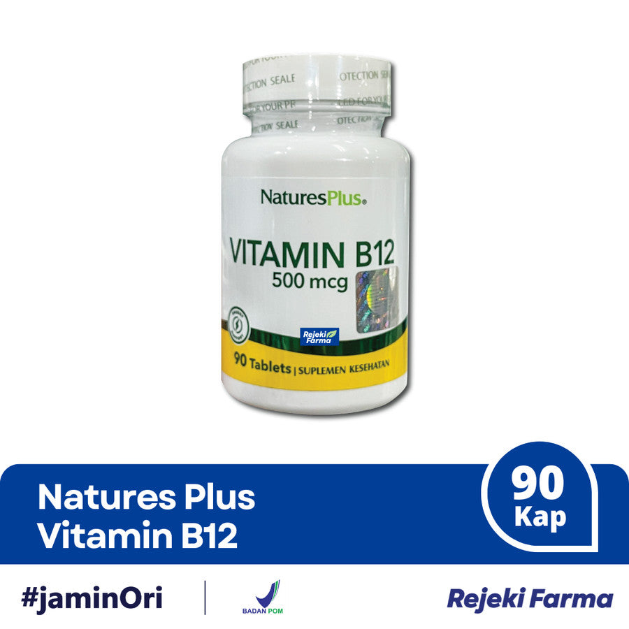 Natures Plus Vitamin B12 500mcg - 90 Tablets