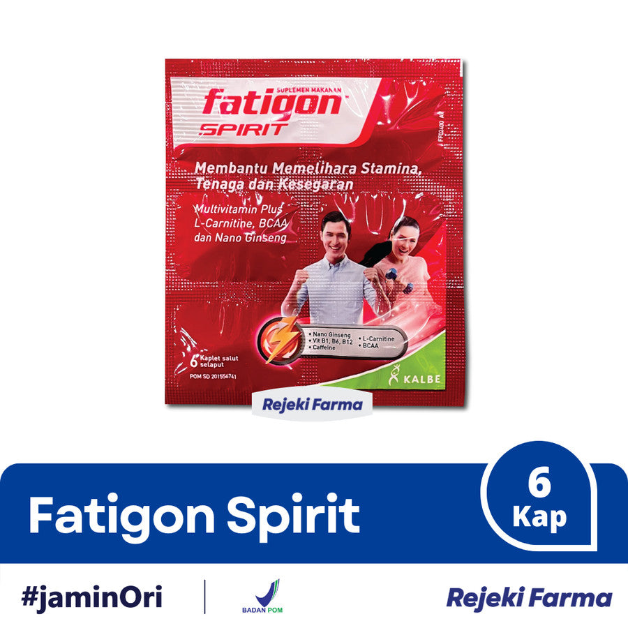 Fatigon Spirit - 1 Strip isi 6 Kaplet Tablet