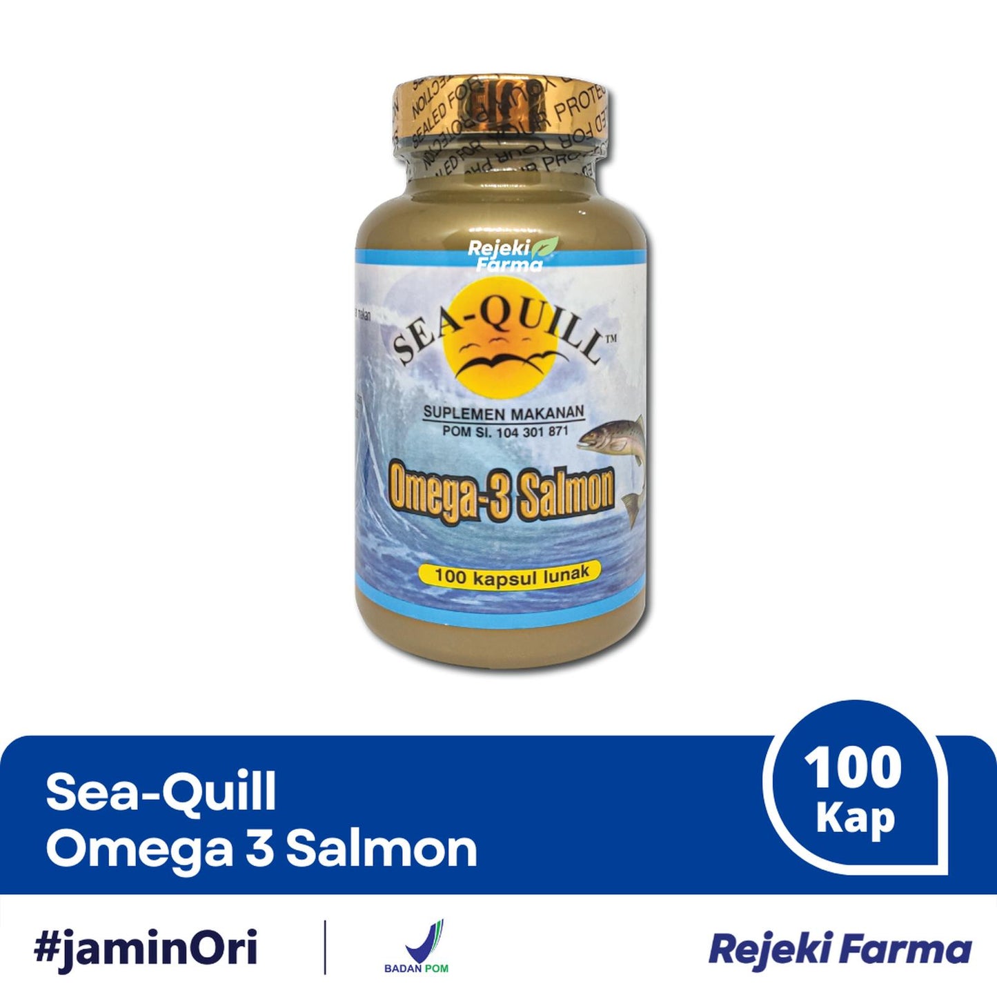 Sea-Quill Omega 3 Salmon - 100 Kapsul Lunak