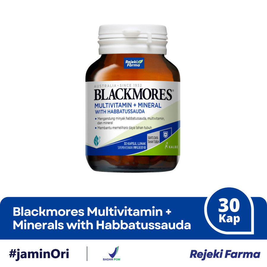 Blackmores Multivitamin + Mineral With Habbatussauda - 30 Kapsul