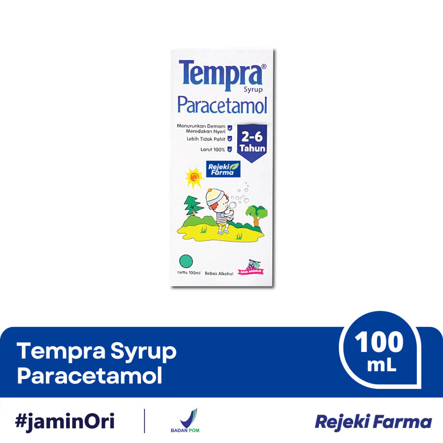 Tempra Syrup Paracetamol Rasa Anggur 2-6 Tahun - 100 mL