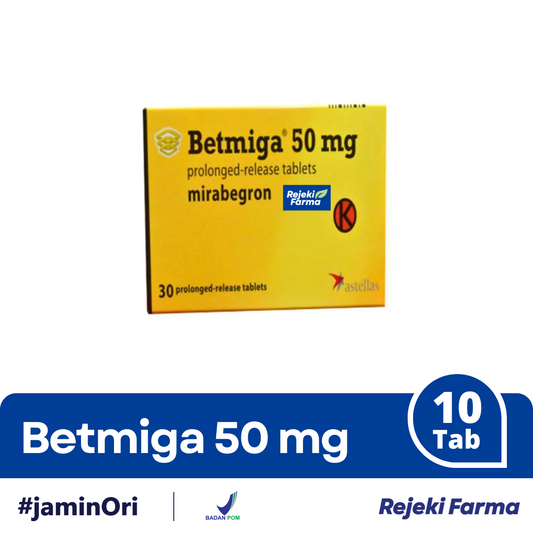 Betmiga 50 mg - 1 Strip isi 10 Tablet