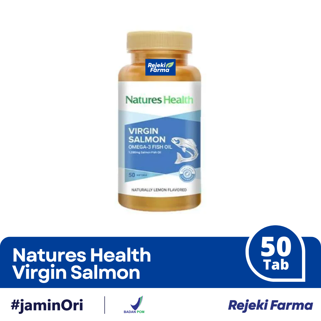 Natures Health Virgin Salmon Omega 3 Fish Oil - 50 Softgels