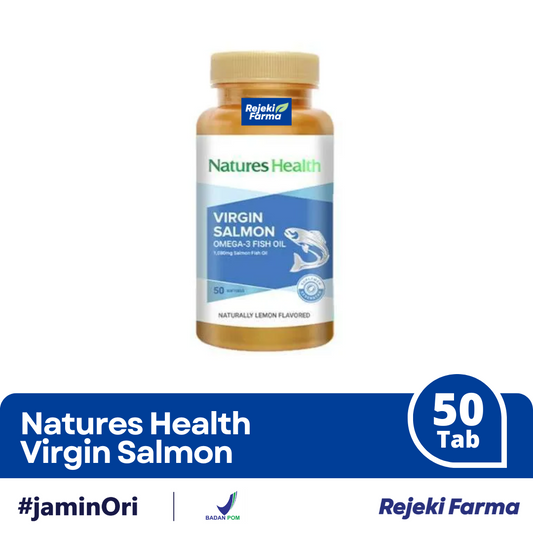 Natures Health Virgin Salmon Omega 3 Fish Oil - 50 Softgels