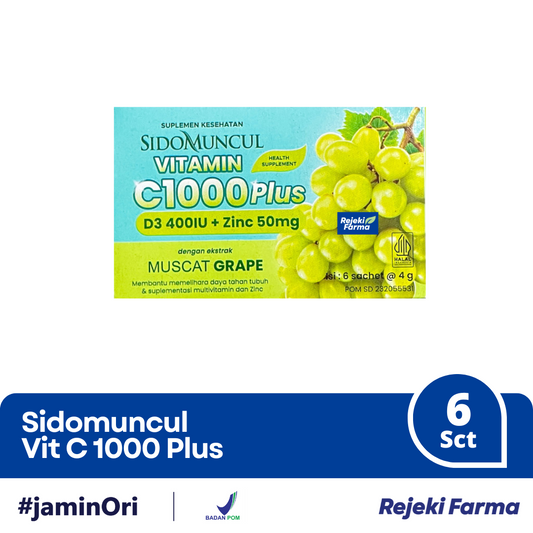 Sidomuncul C-1000 Muscat Grape - 1 Box isi 6 Sachet