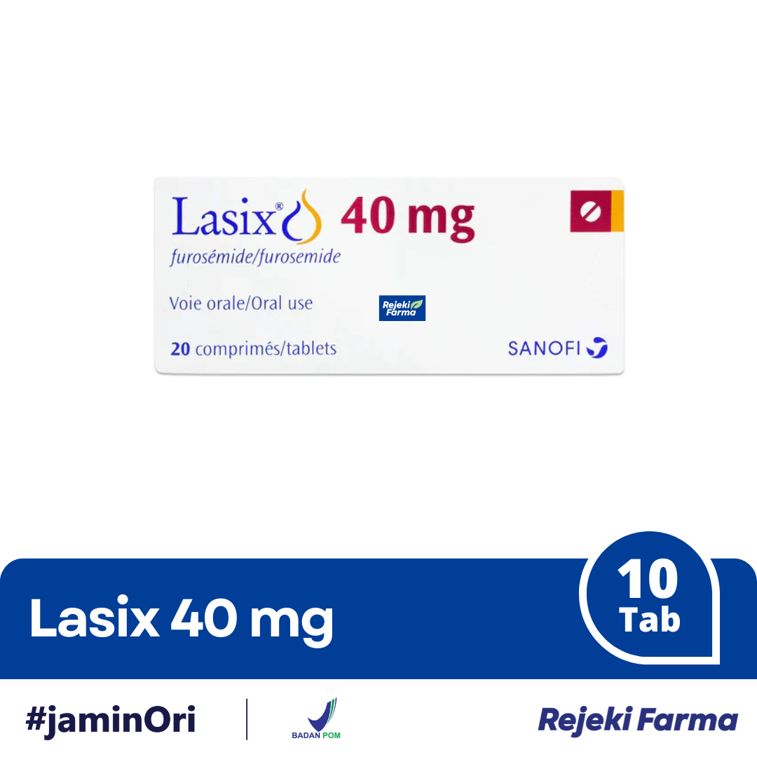 Lasix 40 mg - 1 Strip isi 10 tablet – Apotek Rejeki Farma