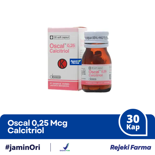 Oscal 0.25 Mcg Calcitriol - 1 Botol isi 30 Kapsul