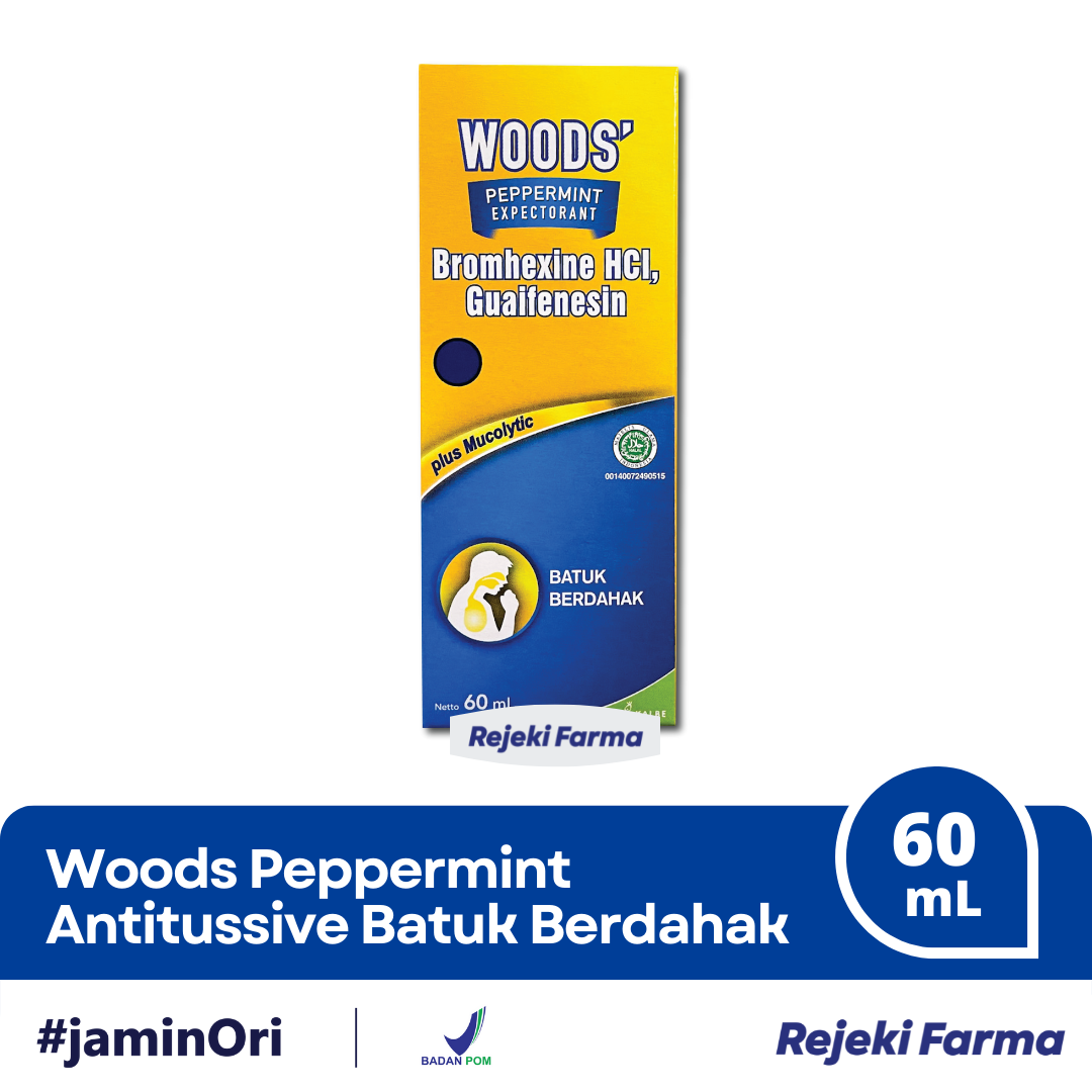 Woods Peppermint Expectorant - 60 mL
