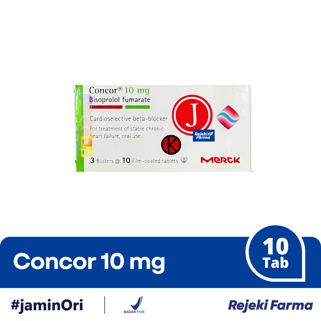 Concor 10 mg Merck - 1 strip 10 Tablet