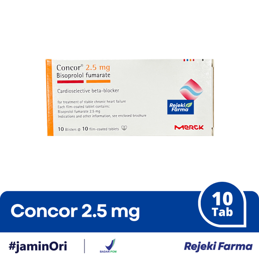 Concor 2.5 mg - 1 Strip isi 10 Tablet