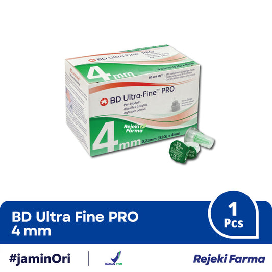 BD Ultra-Fine PRO 4mm Jarum pen Suntik Insulin - 1 pcs