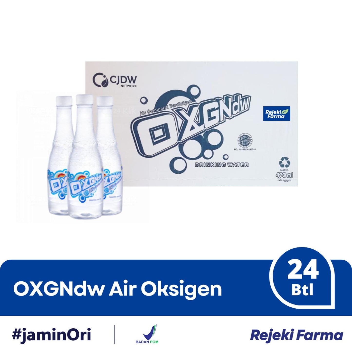 OXGNdw Air Oxy - 1 Box isi 24 Botol @ 470ml