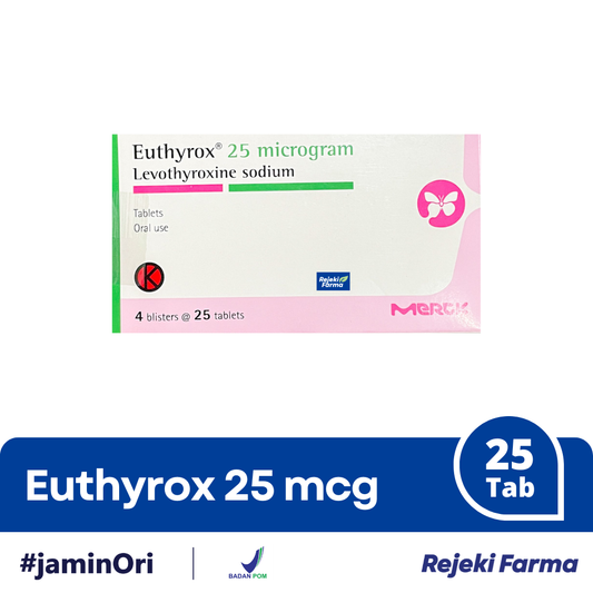 Euthyrox 25 microgram - 1 Box is 25 Tablet