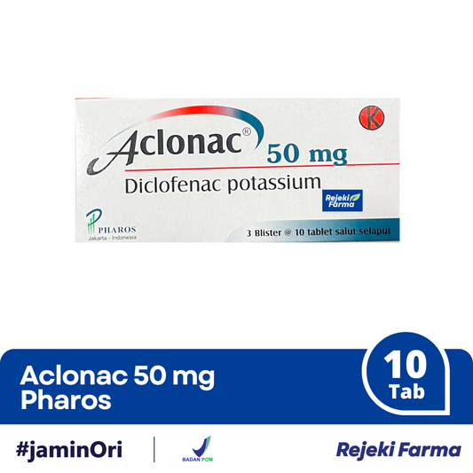 Aclonac 50 mg Pharos - 1 Strip isi 10 Tablet