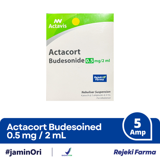 Actacort Budesonide 0.5 mg / 2 mL - 1 Box isi 4 Pouch