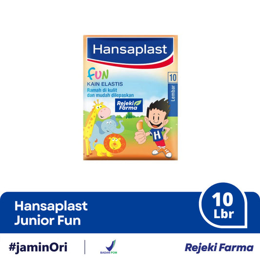 Hansaplast Junior Fun Kain Elastis - 1 Strip isi 10 Lembar