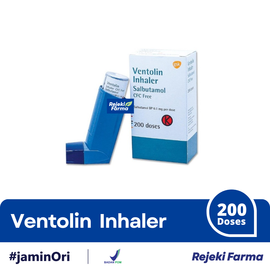 Volmax Inhaler Ventolin Inhaler Salbutamol - 200 Doses – Apotek Rejeki Farma