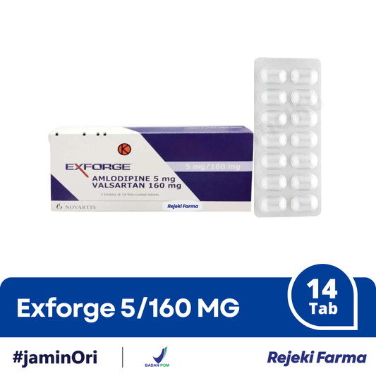 Exforge 5/160 mg - 1 Strip isi 14 Tablet