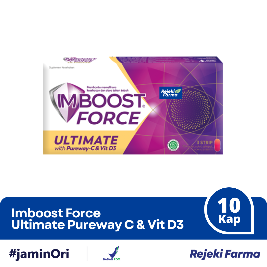 Imboost Force Ultimate With Pureway-C & Vitamin D3 - 1 Strip isi 10 Kaplet