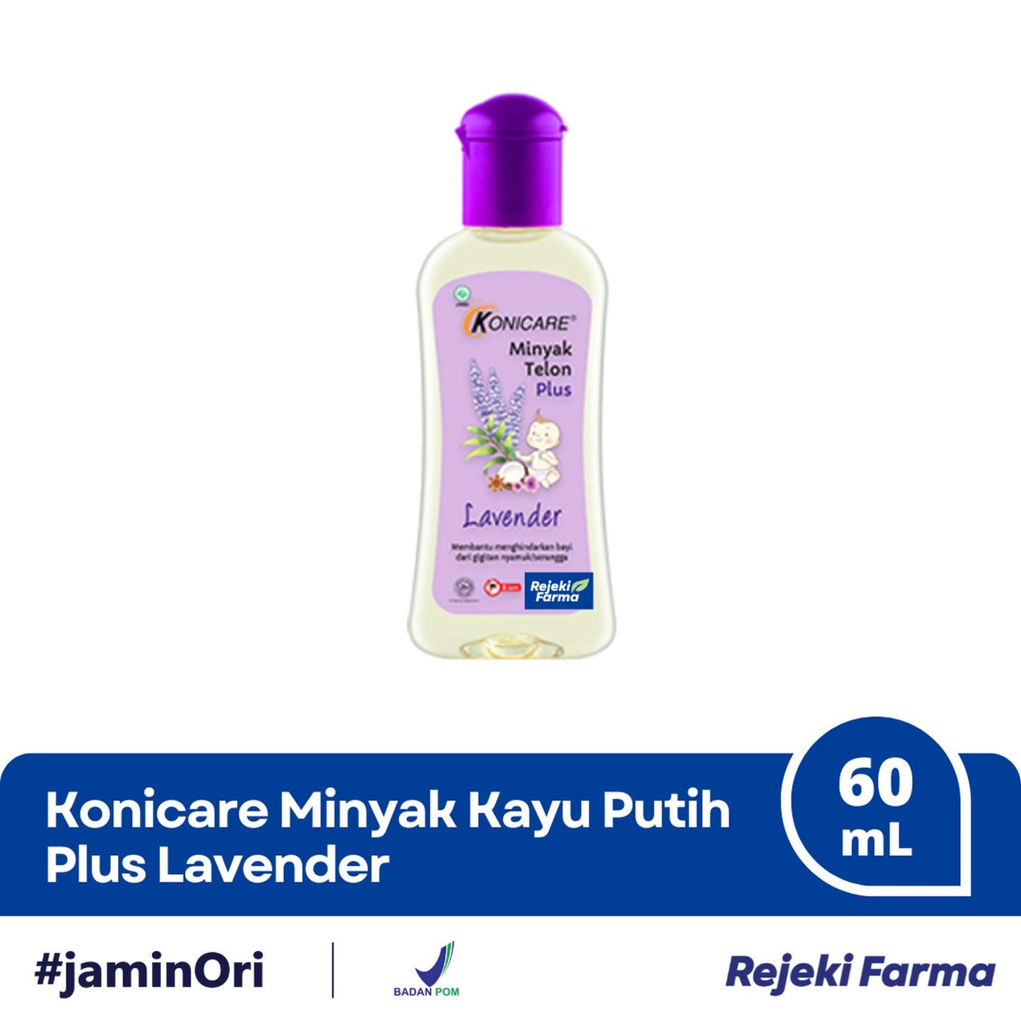 Konicare Minyak Telon Plus Lavender Baby - 60 mL