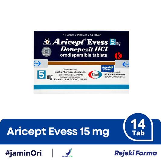 Aricept Evess 5 mg - 1 Strip isi 14 Tablet