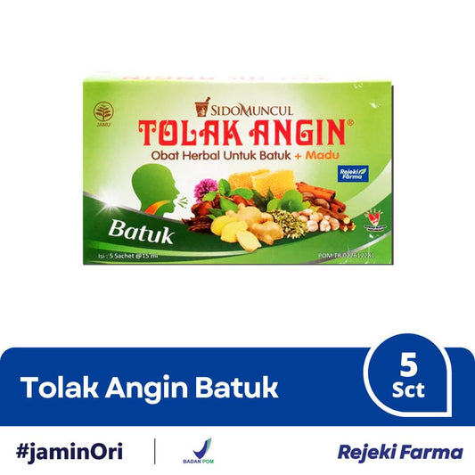 Tolak Angin Batuk + Madu -  1 Box isi 5 Sachet