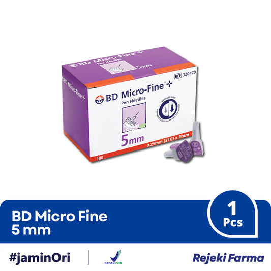BD Micro-Fine 5mm Jarum pen Suntik Insulin Ungu - 1 pcs