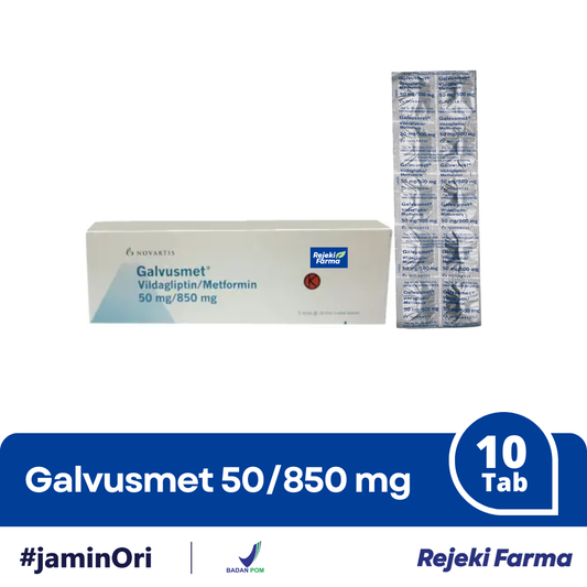 Galvusmet 50/850 mg - 1 Strip isi 10 Tablet