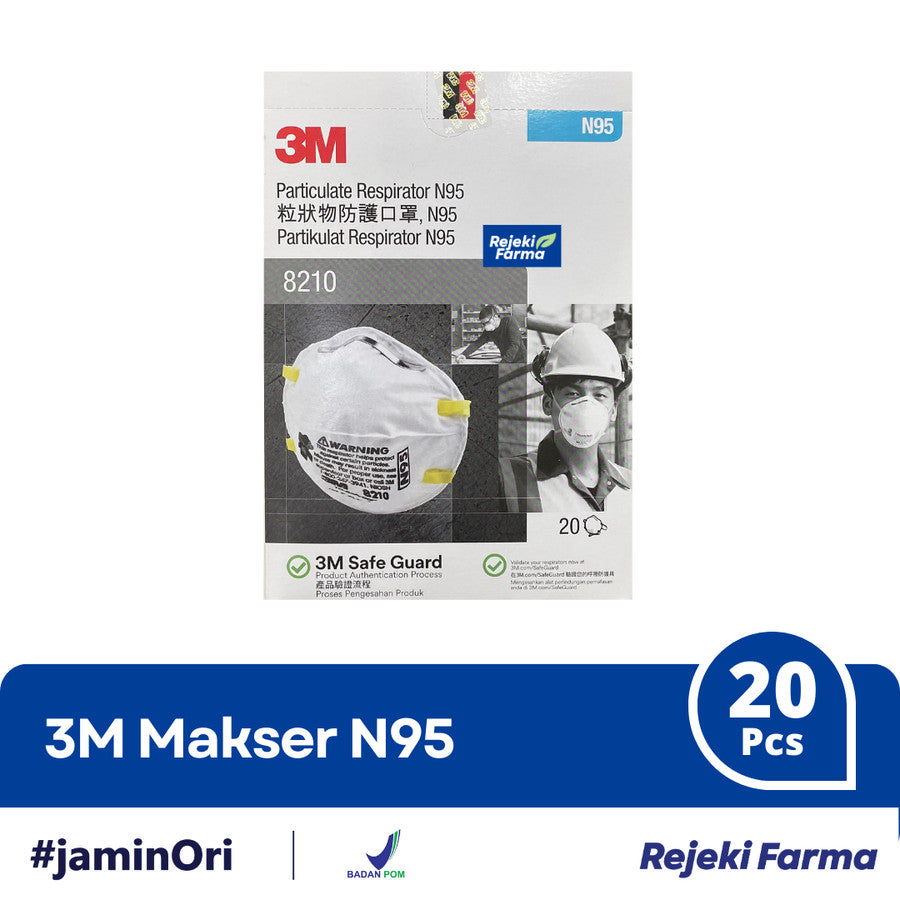 Masker 3M N95 8210 - 1 Box isi 20 pcs