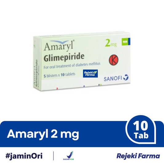 Amaryl 2 mg - 1 Strip isi 10 Tablet