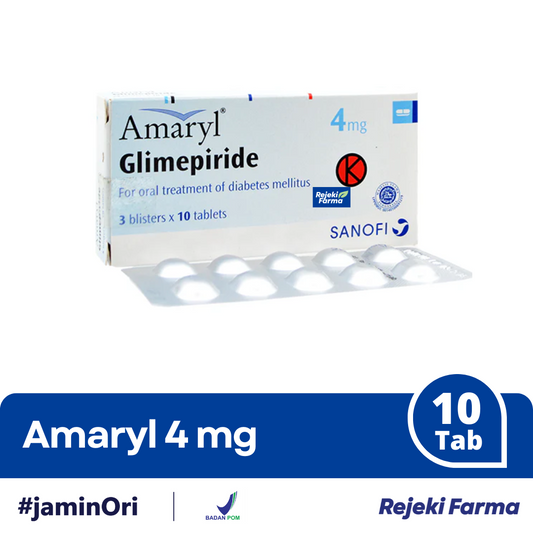 Amaryl 4 mg - 1 Strip isi 10 Tablet