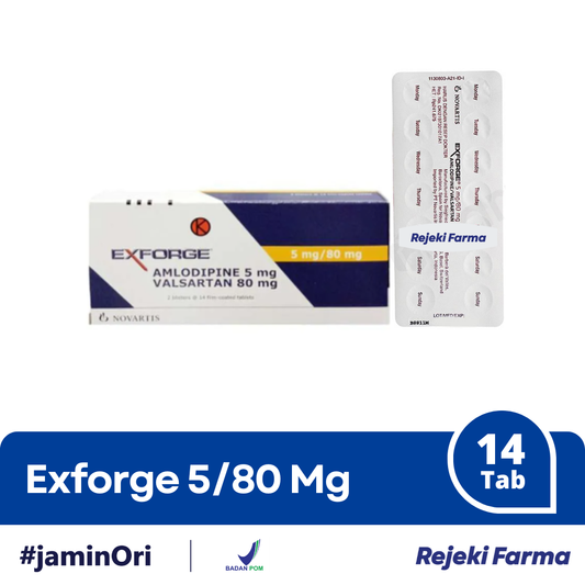 Exforge 5/80 mg - 1 Strip isi 14 Tablet