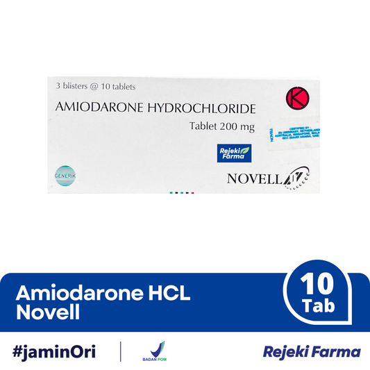 Amiodarone HCl Novell - 1 Strip isi 10 Tablet