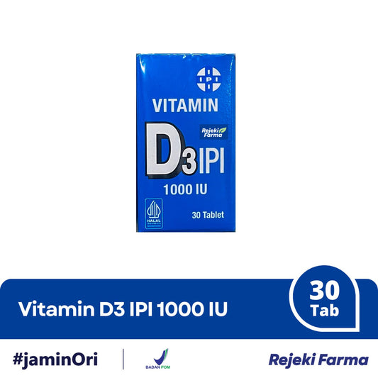 IPI Vitamin D3 1000 IU - isi 30 Tablet